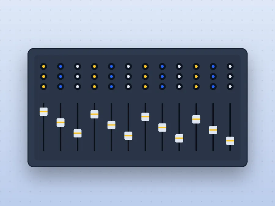 16-Channel Analog Mixer - alternate view